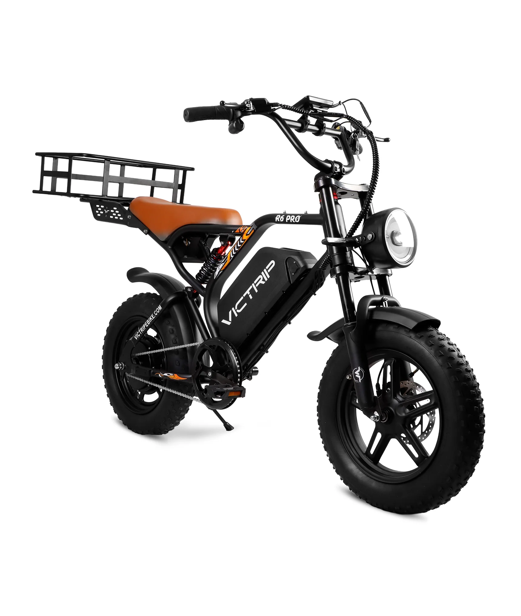 VICTRIP®R6 Pro - 1500W Full Suspension Moped Style EBike - Image 18