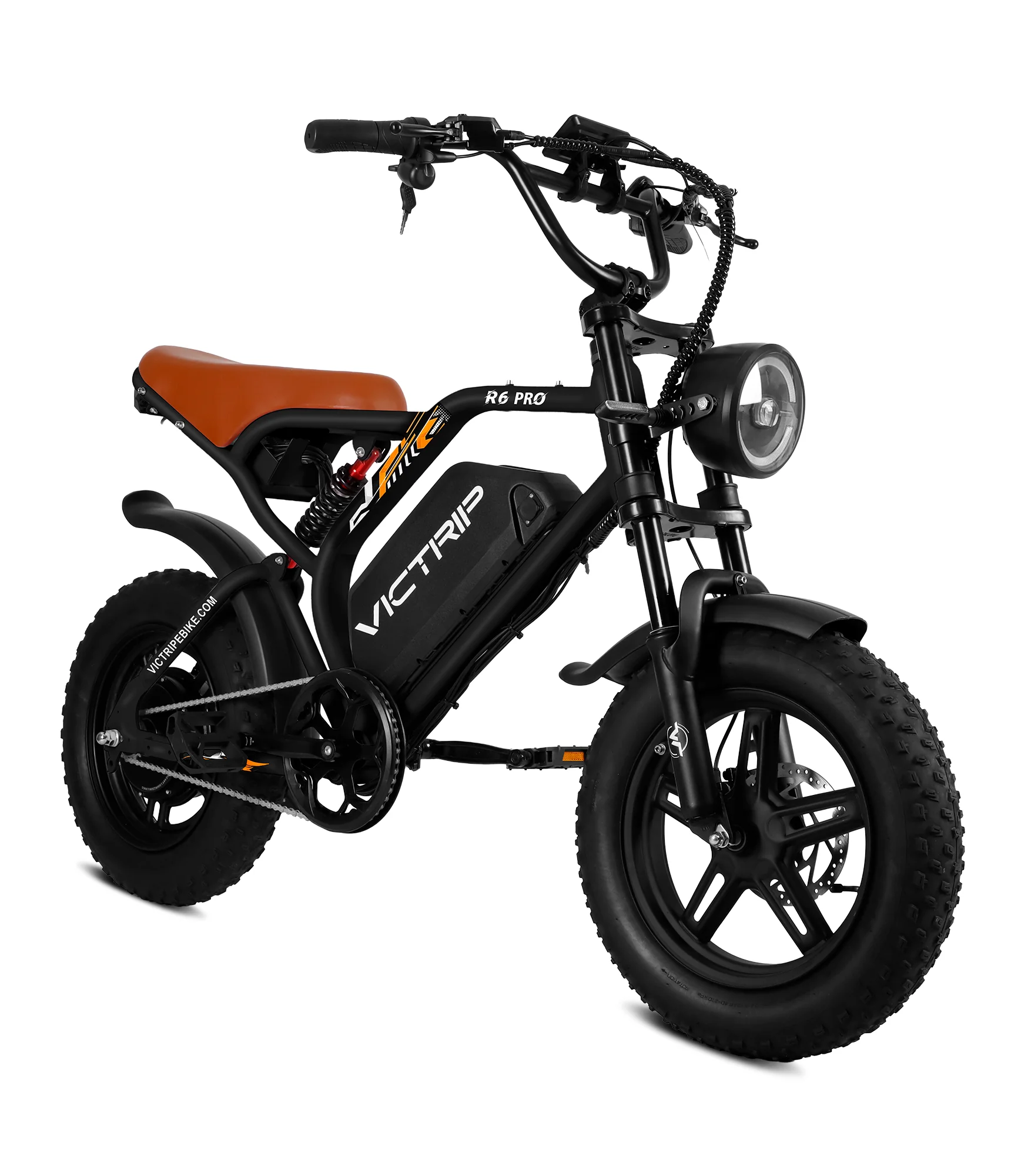VICTRIP®R6 Pro Fat Tyre Electric Moped Bike - Image 9