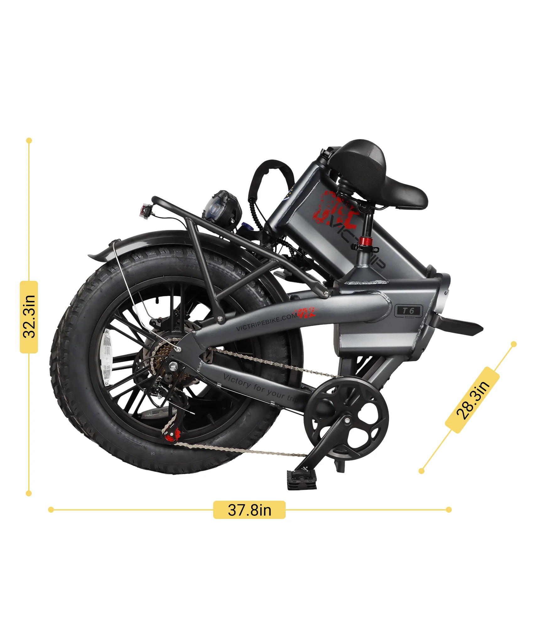 VICTRIP® T6 Foldable Long Range Electric Bike - Image 9